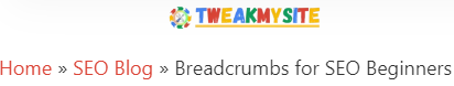 breadcrumbs tweakmysite.com